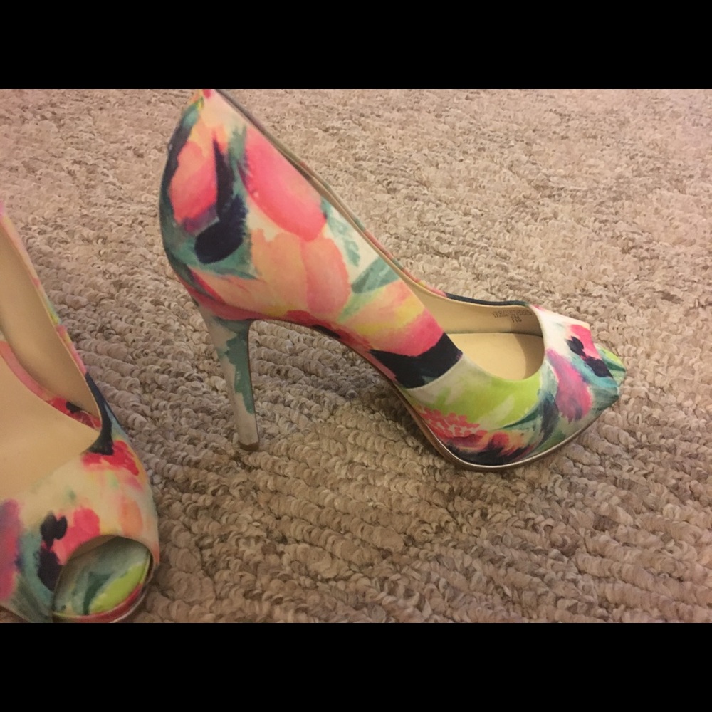 Guess Floral High Heels